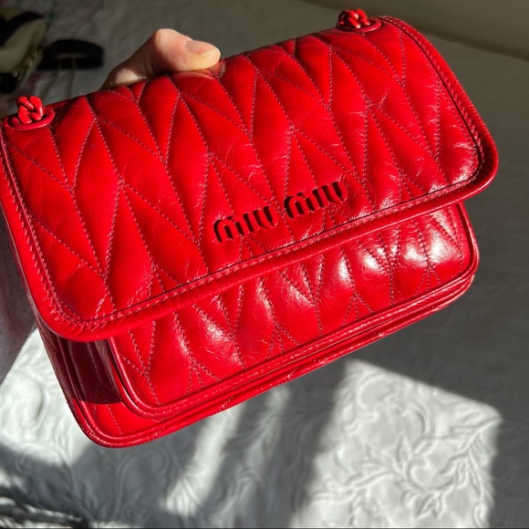 Miu Miu Quilted Flap Shoulder Bag - Picture 6 of 16